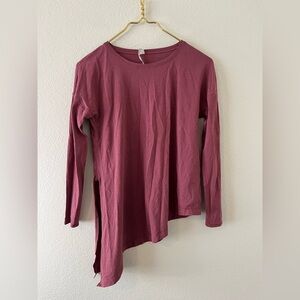 lululemon athletica Long Sleeve Top in rose pink